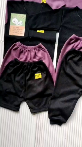 Nn Baby 12 PCS Baju Bayi Baru Lahir Warna Hitam-Ungu 0-3 Bulan New Born