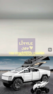 🇲🇾LJS1 Tesla Cybertruck pickup 1:36 1:32 CyberTruck Alloy Diecast Collections Scale Model Car Toys cake decoration