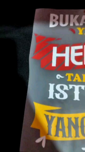 Kaos KAMPUNG MISTERIUS JAKARTA-DTF KUNING/kaos pria wanita