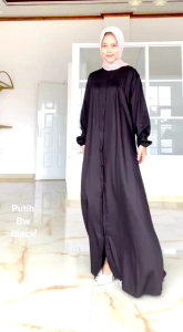 GAMIS DRESS TWILL HITAM JUMBO