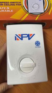NPV สวิตช์พัดลมเพดาน พัดลมโคจร ประระดับได้ 5 ระดับ มี มอก.