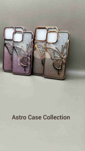 Astro CC - Case Cantik untuk iPhone 13 13 Pro 13 Pro Max Casing Glitter Butterfly Kupu-Kupu