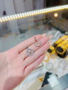 Mặt chữ H tròn mini nhỏ nhí đá baguet Kami trang sức sỉ