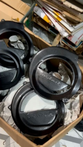 Cover tutup kipas magnet vespa Px ps Super sprint vbb non stater excel exclusive stater model Turbo Racing Hitam & Carbon paint bagus murah grosir eceran