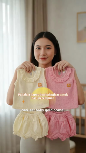 1Set 2Pasang Baby Girl 3-12bulan Eyelet Dress Baby Baju Lubang 💕OFFER PRICE