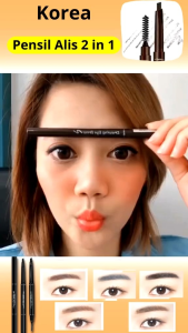 DNM AUTOMATIC EYEBROW 2 IN 1 ORIGINAL / PENCIL ALIS DRAWING ANTI AIR