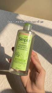 (CHÍNH HÃNG) Nước hoa hồng Simple Toner Simple Kind To Skin Soothing Facial 200ml