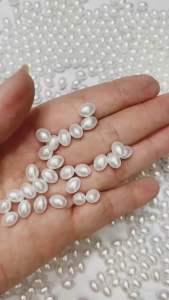 100G Hạt Oval giả ngọc trai làm Trang Sức