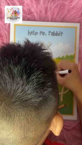 busy book jumping rabbit tracing paper