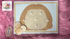 Busy Book Parts of Human Face Shadow Matching