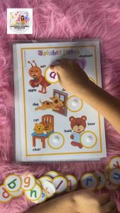 busy book abc shadow matching with 4 pad