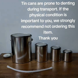 Empty Paint Tin Can Cans 1/4 Liter ( Sold by 12 pcs )