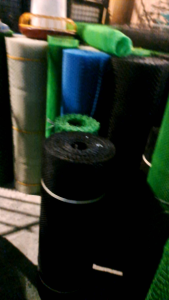 5 meters long Plastic Screen Green 1/2 by 4ft