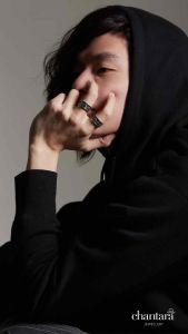 CHANTARA - แหวนหน้ากว้าง แหวนโรมัน แหวนเงินแท้ แหวนเครื่องประดับ แหวนชาย แหวนรมดํา แหวนวินเทจ แหวนแฟชั่น งานhandcraft แถมฟรี ผ้าเช็ดแหวน Crucifix Ring