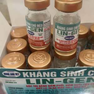 2 chai Lingen 5ml ( tặng bôm tim) phòng trị các bệnh chó mèo.