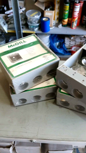 Weatherproof Outlet Box 4-9/16\"x4-9/16\" Die Cast Aluminum