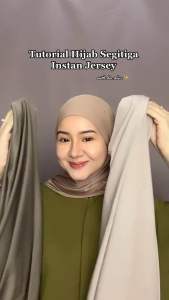 HIJAB SEGITIGA INSTAN OVAL POLOS JERSEY PREMIUM BEST SELLER