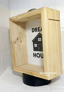 Wooden Coinbank Dream House