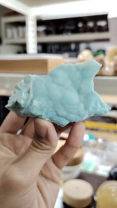 Natural Finest Blue Aragonite Crystal Ornament
