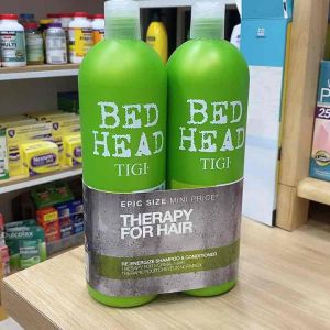 [Đủ bill Store + Air] Cặp dầu gội xả phục hồi tóc hư tổn Tigi Xanh lá Bed Head 750ml Của Mỹ