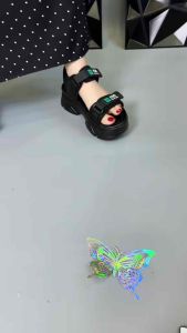Dép sanldan minmin(xanh)Đế nhẹ êm chân cao 5cm