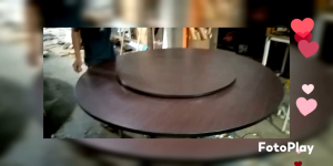 Meja Makan D140/T75 Lipat Putar Model Circular Bearing Ring