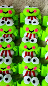 ikat hordeng karakter keroppi isi 1 pcs 100% handmade
