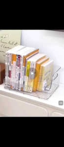 OHHDEER Rak Buku Meja Boleh Laras Kotak Simpan 📚 Transparent Organizer Adjustable Book Holder Storage