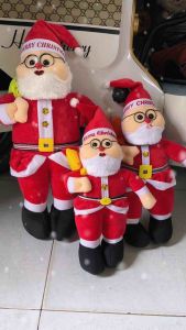 [KHO SỈ] GẤU BÔNG ÔNG GIÀ NOEL Cầm Túi Quà 50cm Cao Cấp-Quà Tặng Cho Bé Yêu-Trang Trí Giáng Sinh-Lông Nhung Mịn