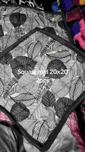 Square mat chair mat set 2pcs 20x20 makapal maganda Ang gawa