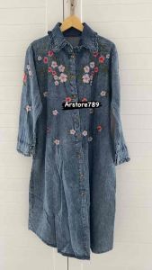 LALUNA MIDI DRESS / MIDI DRESS JEANS WANITA TERBARU