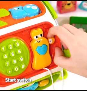 BABY BUSY ACTIVITY CUBE DRUM WITH LIGHT SOUND N MUSIC