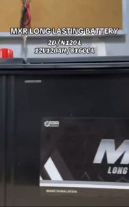 MXR Automotive Car Battery 2D N120L 12V 120Ah 816CCA | Maintenance-Free Heavy-Duty Battery | High Performance Replacement Car Battery