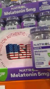 [ ĐỦ BILL STORE + AIR] Gummies hỗ trợ ngủ ngon Natrol Melatonin 5mg 180 Viên Mới _ Live mua hàng tại Mỹ