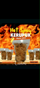 KERUPUK SEBLAK KERING PEDAS DAUN JERUK kerupukseblakkerupukmawar