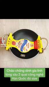 Chảo chống dính Gia Linh size 36-44cm chảo sâu 2 quai chống dính công nghệ Hàn quốc - gia dụng Thiên Vũ
