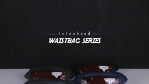 Tas Pinggang Pria WaistBag Selempang Bahu Waterproof Tahan Air TH Series Slingbag Hitam