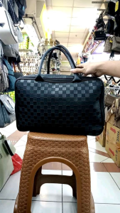 tas travel bag 3 ukuran motif catur tas travel