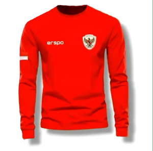 Baju Timnas Indonesia Lengan Panjang Mangset