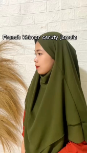 Khimar Arab Tali Langsung: Ukuran Universal & Desain Elegan