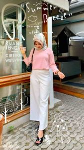 Marsya ID - Oneset OOTD Kaos Wanita Lengan Panjang