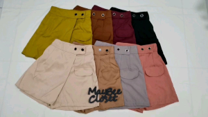 西装布高腰裤裙 前裙后裤 泰国高腰裤裙 Skort Thailand Highwaist Pants Ready Stock