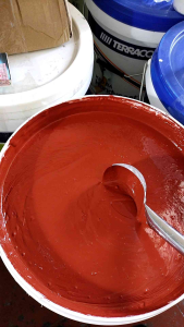 1Kg Sơn Bóng cao cho Mái Ngói tường rào chậu hoa chịu UV chống rêu mốc