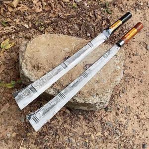 มีดดายหญ้า ขนาดยาวสุดด้าม 24 นิ้ว, มีดถางป่า ให้คุณคิดปลอดภัย",