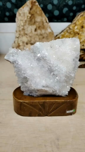 Natural High Gred Chrysanthemum White Quartz Crystal Cluster Ornament CC05