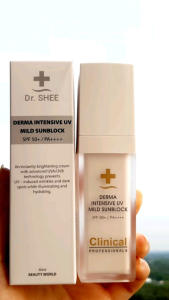 [HCM]Kem chống nắng DRSHEE SPF50+ dạng sữa dành cho da mụn da dầu Derma Intensive UV Mild Sunblock 40ML