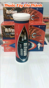 Viên sủi bồi bổ cơ thể VITRUM. Giúp bạn tỉnh táo khỏe khoắn tức thì. tuyp 10 viên