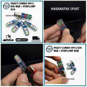 Paket Combo 2in1: Lampu DC 12 Volt & Lampu Sein Sen Depan Belakang