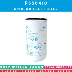 P550410 FUEL FILTER [SPIN-ON 3/4-16 UN] [LOCAL STOCK. READY TO SHIP WITHIN 24HRS.] CROSS REFERENCE KOMATSU 600-311-8220 600-311-8221 CATERPILLAR 3I1175 FORD A830X9155NA TOYOTA 2330043020