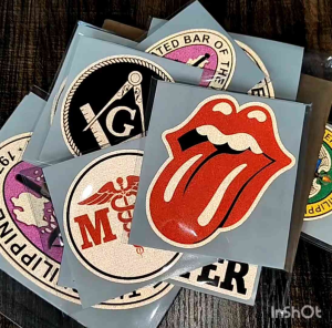 rolling stone 3M reflective printed laminated sticker for cars motorcyle gadgets laptop etc.